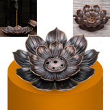 Queimador De Incenso Flor De Lótus Incensário 6 Entradas