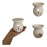Queimador De Oleo Cerâmico Castiçal Com Vela Porta Velas