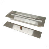 Queimador Lareira Ecológica A Álcool Ou Etanol 45 Cm Inox