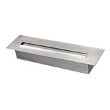 Queimador Para Lareira Inox 304 70cm De Embutir Ecológico Capacidade Do Tanque De Combustível 3 L