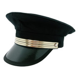 Quepe Motorista Chofer Preto