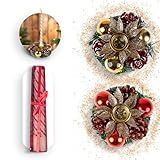 Quero Preciso 2 Porta Vela Castiçal Bolas De Natal Decoração Enfeite Vela Espiral