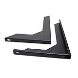 Quest Manufacturing Kit De Suporte De Parede Para Gabinete De Segurança DVR- Conjunto De 2- Preto -WB-SE-02-