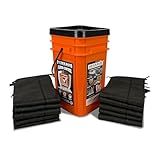 Quick Dam O Kit De Inundação Grab Go Inclui Barreiras De Inundação De 3 A 1 5 M No Balde QDGG5 10 Vermelho