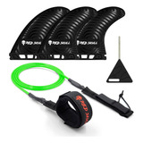 Quilha Future Fins Média M3 Ou Large Grande M5 Leash 6pés