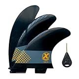Quilha Surf Small H203 Expans Jogo De Quilhas P Prancha De Surf Encaixe Fcs 2 Small C Chave E Capa Preto 