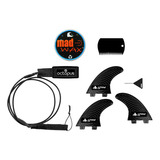 Quilhas De Encaixe Sistema Fcs M5 Leash 6 Surf 2 Giradores