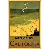 Quilômetros De Praia Litoral Da California