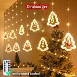R Cortina De Luzes Da Corda Usb Led Decoração Natal Estrelas