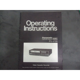 R/m - Antigo Manual Do Videocassette Vhs Panasonic Pv-4700