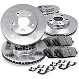 R1 Concepts Kit Completo De Rotores De Freio De Substituição Originais Dianteiros Com Pastilhas De Cerâmica E Kit De Ferragens Compatíveis Com Hyundai 2020 2021 Kia Palisade Telluride