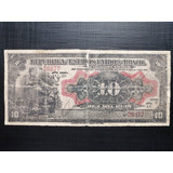 R105 Brasil 10 Mil Reis De 1911 Mbc 1a Série escassa 