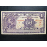 R130 Brasil 50 Mil Reis De 1936 Mbc 1a Série