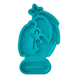 R500 Molde Silicone Resina Presépio Sagrada Familia Natal