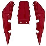 Rabeta Completa - Kit 3 Peças Titan 150 2006 A 2008 Vermelho Guarau
