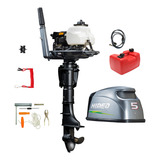 Rabeta Curta Motor De Popa Gasolina 5hp Ré Neutro Frente Hv5