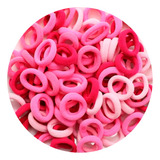 Rabico Xuxinha Elástico Cabelo Infantil Bebê Pet Rosa 360 Un