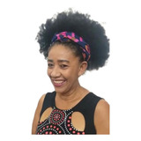 Rabo De Cavalo Afro Puff De Cabelo Humano Natural