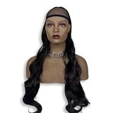 Rabo De Cavalo Liso Ondulado Modelo Rayna Estylo Mulher - Bio Fibra Premium 75cm, 180g, Textura De Cabelo Humano - Rede Com Elástico Ajustável E 2 Grampos De Fixação Para Praticidade E Estilo