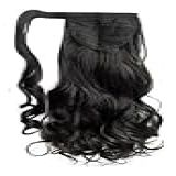 Rabo De Cavalo Ondulado Preto Com 70cm-130Gramas-