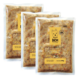 Ração Alimento Natural Cachorro Nutrição Completa Kit 3 Uni