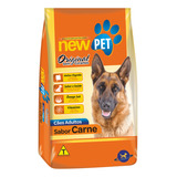 Ração Caes New Pet Original 18 7kg Carne S Corante