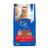 Ração Cat Chow Sabor Carne 10kg Purina Gatos Adultos