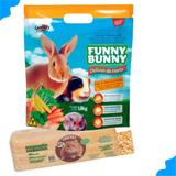 Ração Funny Bunny 1 8kg Serragem 800g Para Hamster Roedor