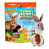 Ração Funny Bunny Delicias Da Horta Coelho Roedores 1 8 Kg