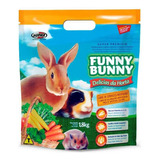 Ração Funny Bunny Delícias Da Horta Para Coelho Gerbil 1 8kg