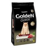 Ração Golden Gatos Adultos Castrados Sabor Carne 10kg
