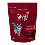 Ração Granplus Gatos Adultos Castrados Sabor Carne E Arroz 3kg