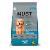 Ração Must Premium Especil Para Cães Filhotes De Raças Médias E Grandes Sabor Frango 15kg