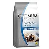 Ração Optimum Dry Sabor Frango Para Gatos Adultos Castrados 3kg