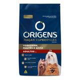 Ração Origens Yorkshire Maltes E Spitz Caes Adultos 3kg