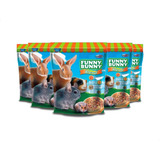Ração P coelhos Roedores Funny Bunny Blend 500g 5 Unid