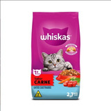 Ração Para Gato Whiskas Seco Adulto Sabor Carne 2 7kg Castra