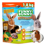 Ração Porquinho Da Índia Coelho Hamster Funny Bunny 1 8kg