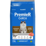 Ração Premier Gatos Castrados 6 Meses A 6 Anos Salmão 1 5 Kg