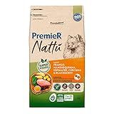 Ração Premier Nattu Adulto Fra Mandioq Espin Curcu Blackberry Porte Pequeno 1kg