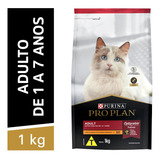 Ração Purina Pro Plan Gatos Adultos Sabor Frango E Arroz 1kg