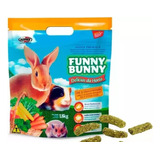 Ração Roedores Coelhos Hamster Chinchilas Funny Bunny 1 8kg