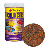 Ração Tropical Cichlid Chips 130g Realça Cores De Cíclideos