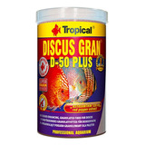 Ração Tropical Discus Gran D 50 Plus 440g Aumenta Coloração Dos Discus Vermelhos Contem Astaxantina