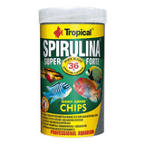 Ração Tropical Spirulina Super Forte Chips 52g Ciclideos