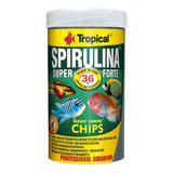 Ração Tropical Spirulina Super Forte Chips 52g Ciclideos