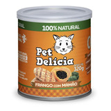 Ração Úmida Gatos Frango Com Mamão 0  Trans 320g Pet Delícia