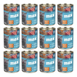 Ração Úmida Max Cat Lata Gato Adulto Atum Sardinha 280g 12un