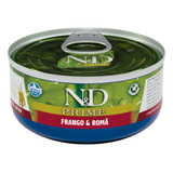 Ração Úmida N d Prime Gatos Filhotes Frango Romã 70g