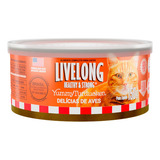 Ração Umida Para Gatos Sabor Delicia De Aves 150g Livelong